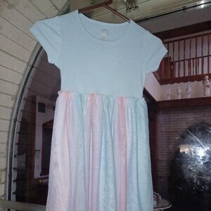 Wonder Nation Girl's Party Dress M (7-8) Light Blue